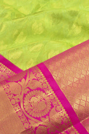 Universal Size Pure Zari Kanchi Pattu Pavadai Material 10055457