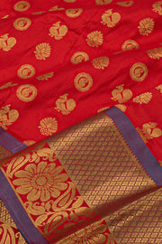 2 to 4 Years Pure Zari Kanchipuram Pattu Pavadai Material 10054659
