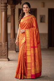 Red Kanjivaram Pure Silk Saree 10077161