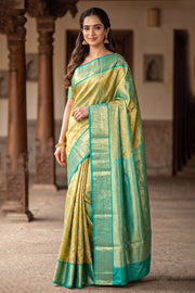 Blue Kanjivaram Pure Silk Saree 10077170