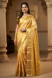 Gold Kanjivaram Pure Silk Saree 10077160