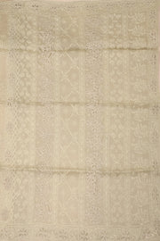 Off White Chikankari Embroided Organza Saree 10078116