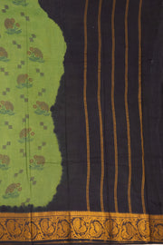 Olive Green Sungudi Saree 10078067