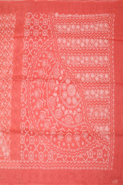 Coral PInk Chikankari Embroided Organza Saree 10078119