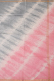 Grey Shibori Dye Semi Tussar Saree 10078222