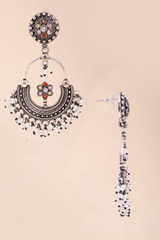 Multi Colour Oxidised Chaandbalis Earring