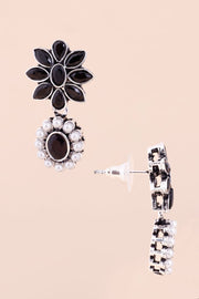 Oxidised Floral Earring 