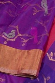 Printed Handloom Chanderi Silk Cotton Saree 10050602