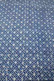 Blue Dabu Printed Cotton Salwar Suit Material - Avishya