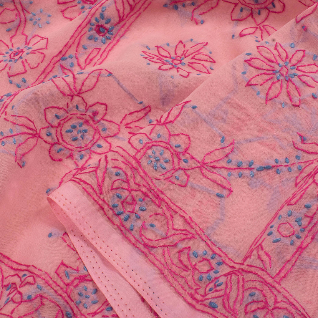 Chikankari Embroidered Georgette Saree 10056520 – Avishya.com