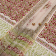 Sanganeri Hand Block Printed Cotton Salwar Suit Material 10056588