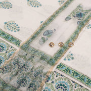 Sanganeri Hand Block Printed Cotton Salwar Suit Material 10056594