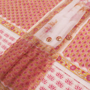 Sanganeri Hand Block Printed Cotton Salwar Suit Material 10056599