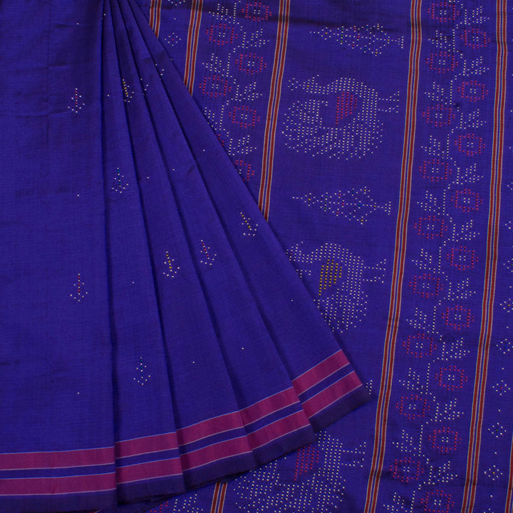 Handwoven Tangaliya Silk Cotton Saree 10055806