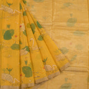 Printed Handloom Chanderi Silk Cotton Saree 10055907