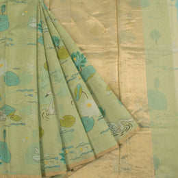 Printed Handloom Chanderi Silk Cotton Saree 10055911