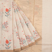 Printed Handloom Chanderi Silk Cotton Saree 10055913