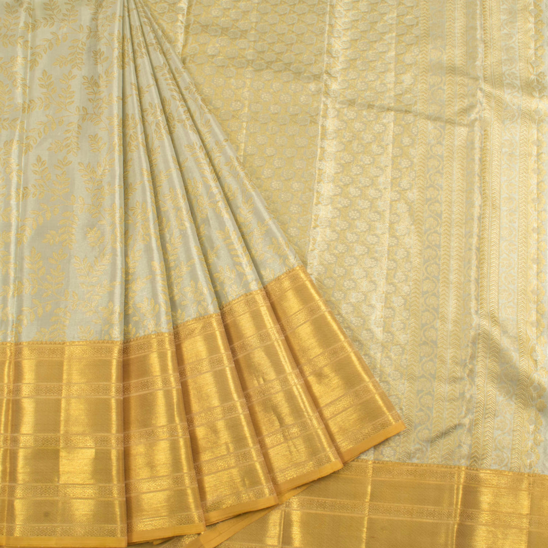 Handloom Pure Zari Bridal Jacquard Kanjivaram Tissue Silk Saree 10056064