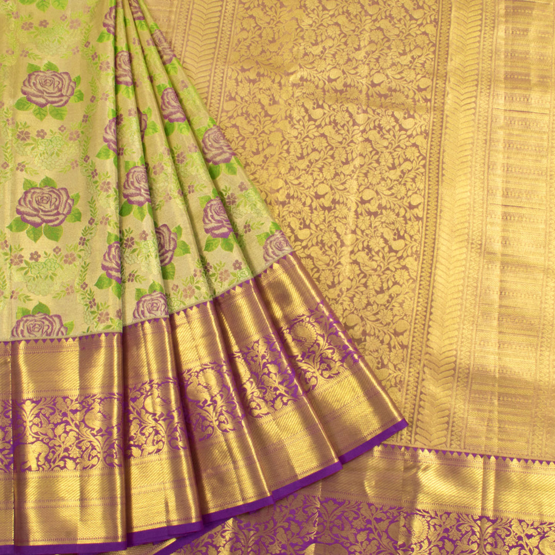 Pure Tissue Silk Bridal Jacquard Kanjivaram Saree 10056415