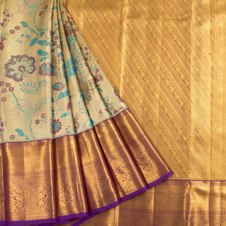 Pure Tissue Silk Bridal Jacquard Kanjivaram Saree 10056417