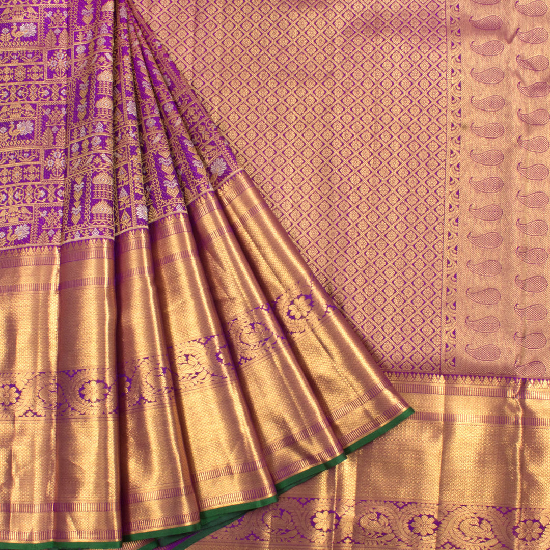 Pure Silk Bridal Jacquard Kanjivaram Saree 10056419