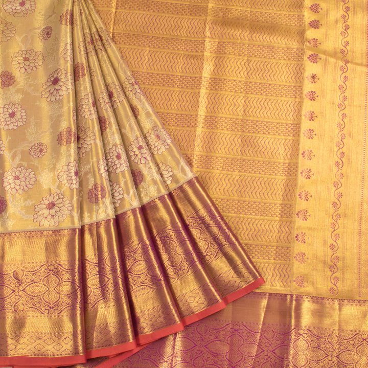Pure Tissue Silk Bridal Jacquard Kanjivaram Saree 10056426