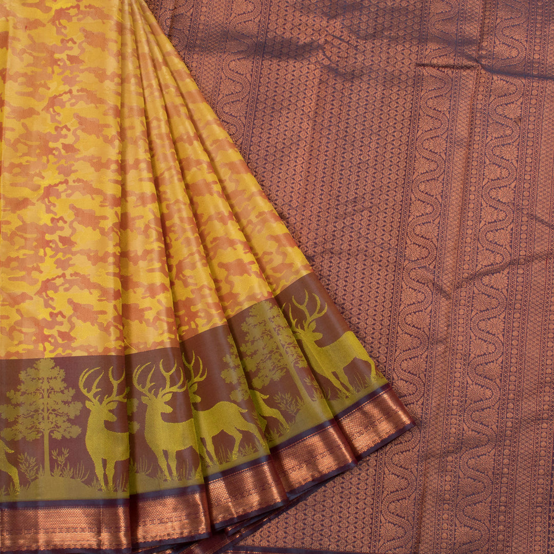 Kanjivaram Pure Silk Jacquard Saree 10056698