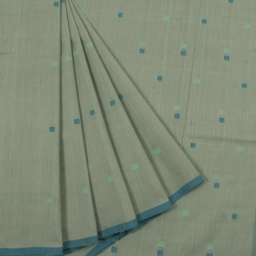 Handloom Cotton Saree with Checks Design