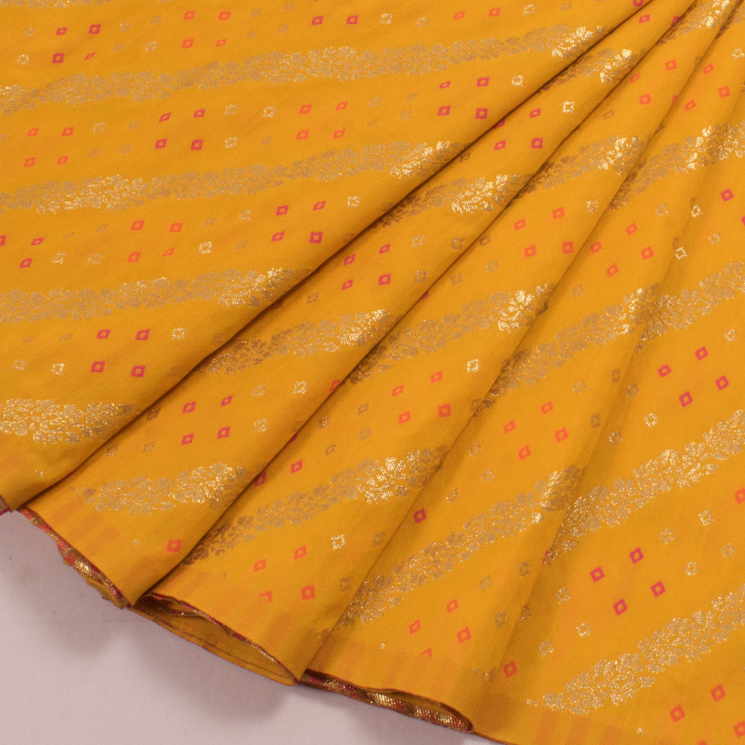 Handloom Banarasi 1 m Silk Blouse Material 