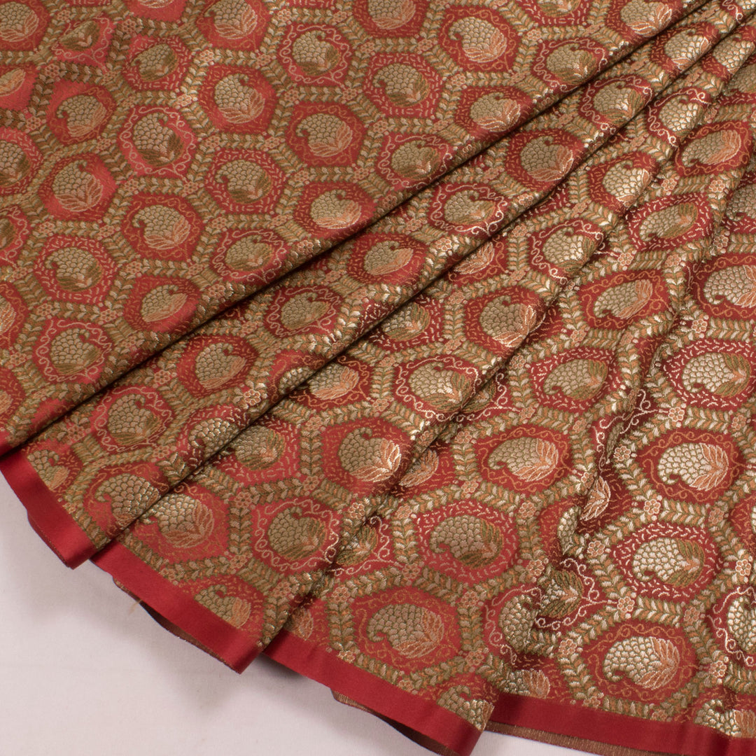 Handloom Banarasi 1 m Silk Blouse Material