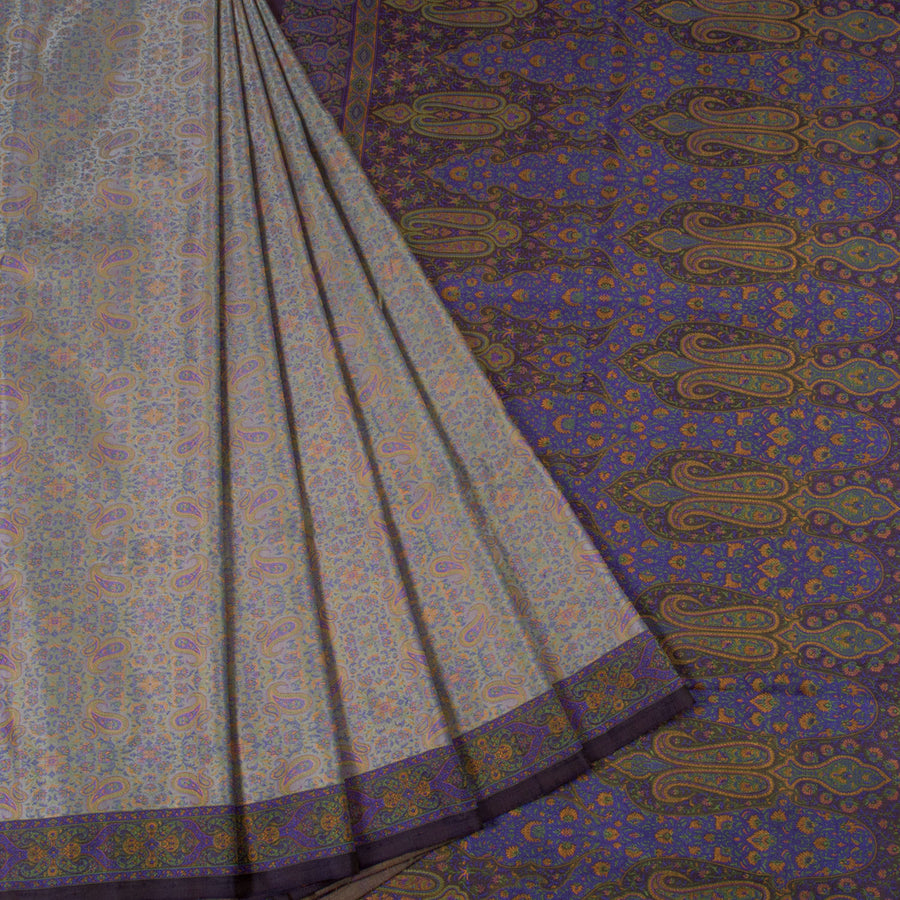 Handloom Banarasi Reshmi Jamawar Katan Silk Saree with Paisley Design 