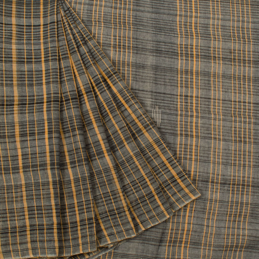 Handloom Gamcha Cotton Saree with Checks Design and Without Blouse