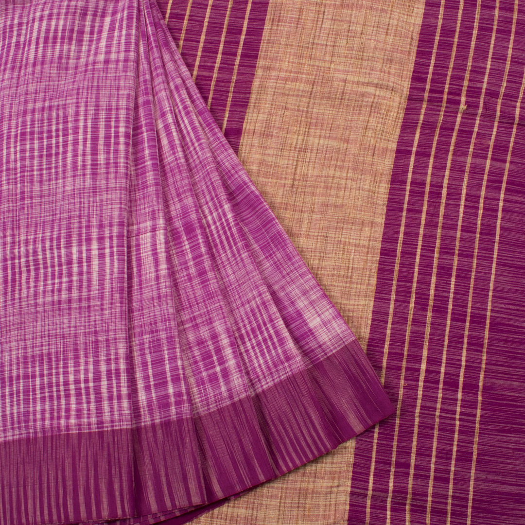 Handloom Bengal Cotton Saree with Fancy Tassels 