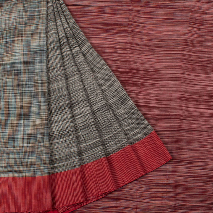 Handloom Bengal Cotton Saree with Fancy Tassels