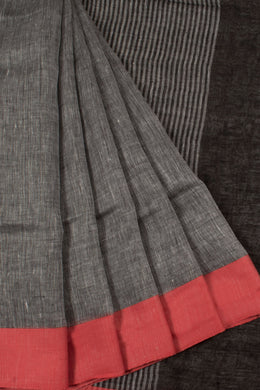 Handloom Bhagalpur Linen Saree 