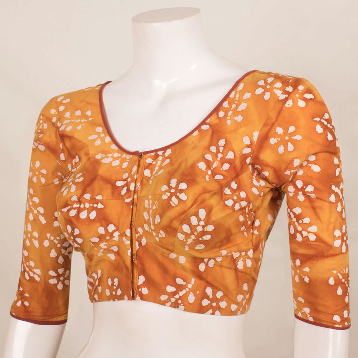 Batik Cotton Blouse with Choli-cut Design