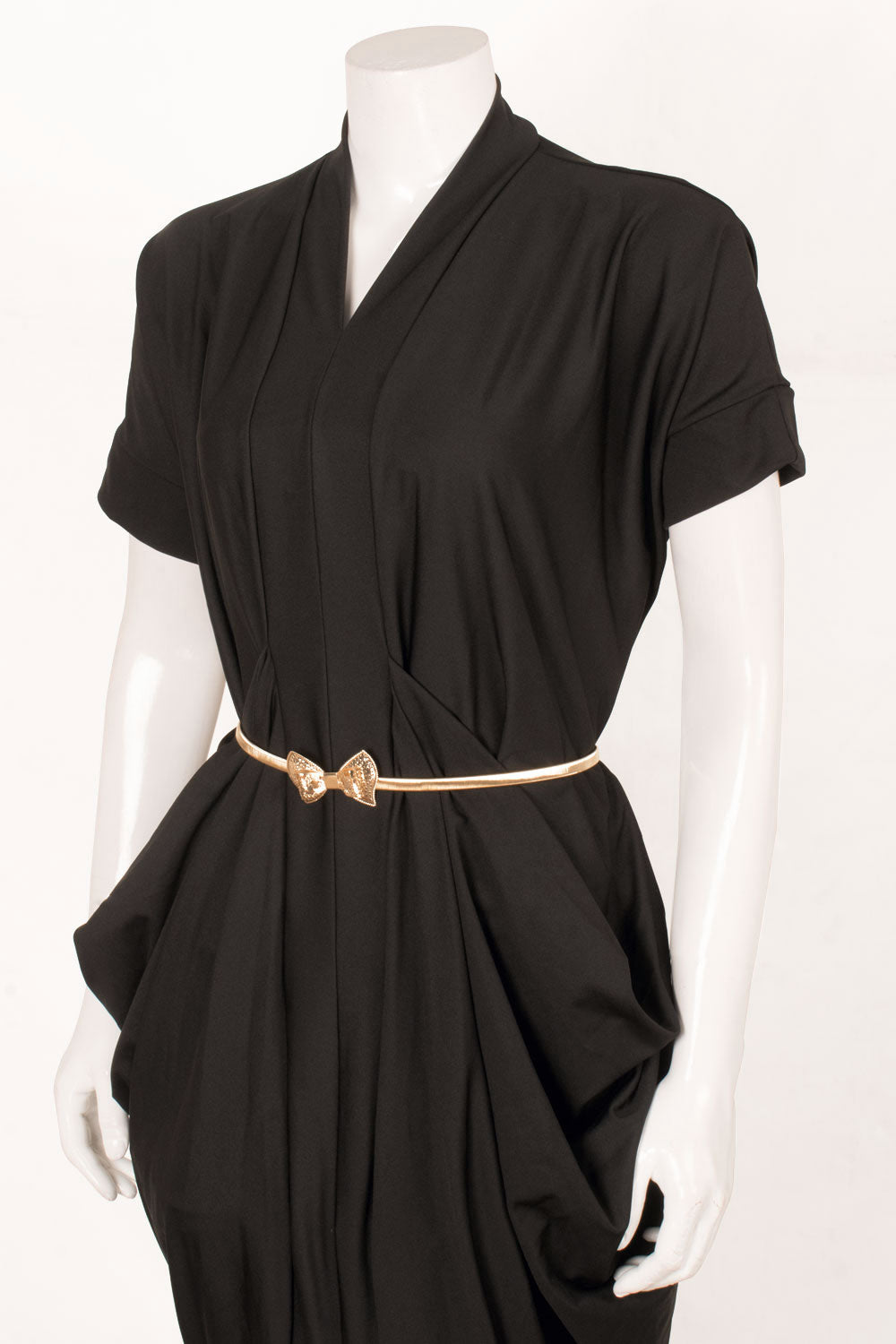 Handcrafted Viscose Cotton Dress with Fancy Waist Belt 