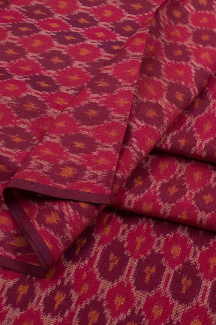 Handloom Ikat Silk Cotton Kurta Material 10058580