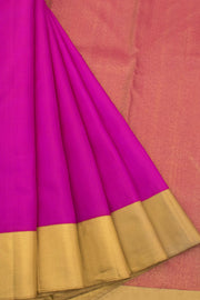 Magenta Pure Zari Korvai Kanjivaram Saree 10059204