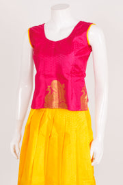 Handcrafted Readymade Silk Pattu Pavadai