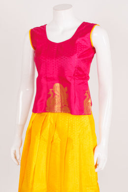 Handcrafted Readymade Silk Pattu Pavadai