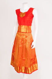 Handcrafted Readymade Silk Pattu Pavadai