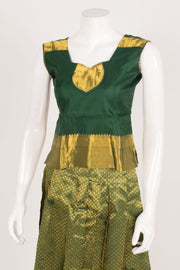 Size 0 to 16 yrs Pure Silk Kanchipuram Pattu Pavadai 10059827