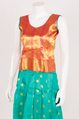 Handcrafted Readymade Silk Pattu Pavadai 