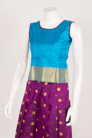 Handcrafted Readymade Silk Pattu Pavadai 