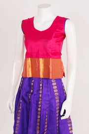 Handcrafted Readymade Silk Pattu Pavadai 