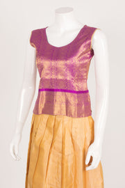 Handcrafted Readymade Silk Pattu Pavadai