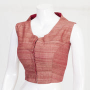 Maroon Handcrafted Raw Silk Blouse 10061035