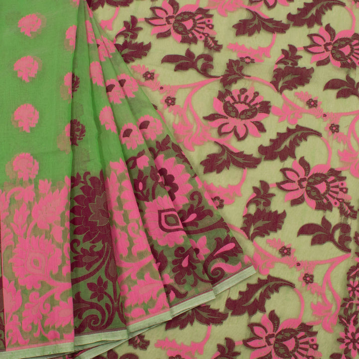 Handloom Jamdani Style Cotton Saree 10054716