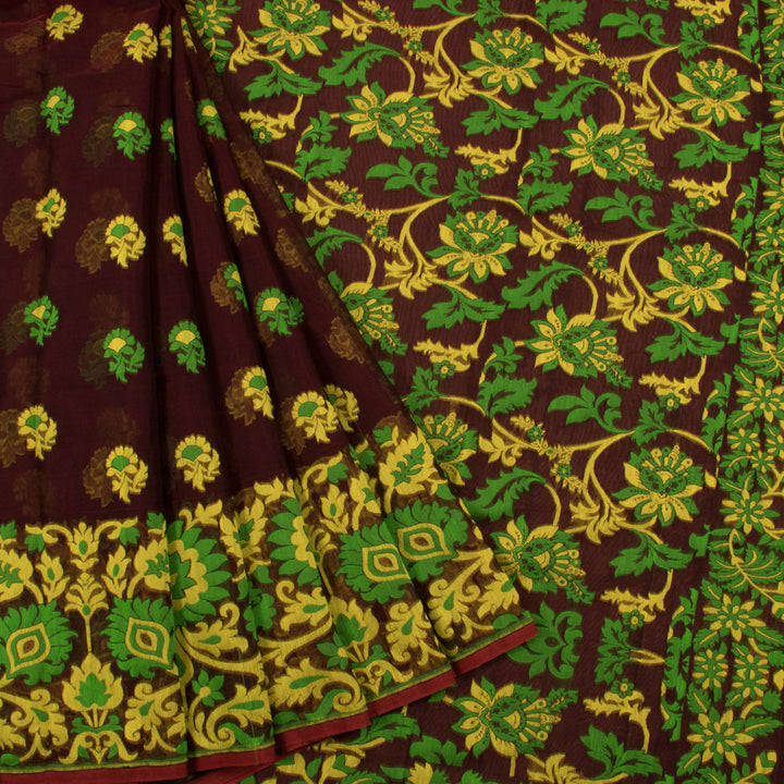 Handloom Jamdani Style Cotton Saree 10054720